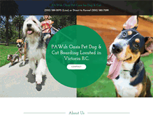 Tablet Screenshot of dogkennelsvictoria.com